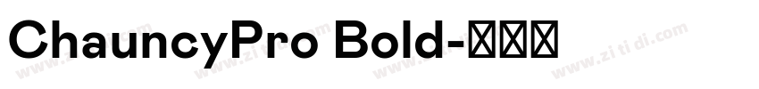 ChauncyPro Bold字体转换